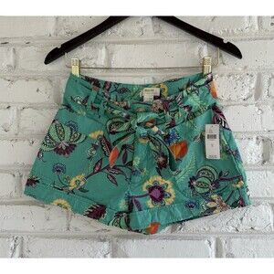 Anthropologie Maeve Relaxed City Belted Shorts women's- size 0-New With Tags